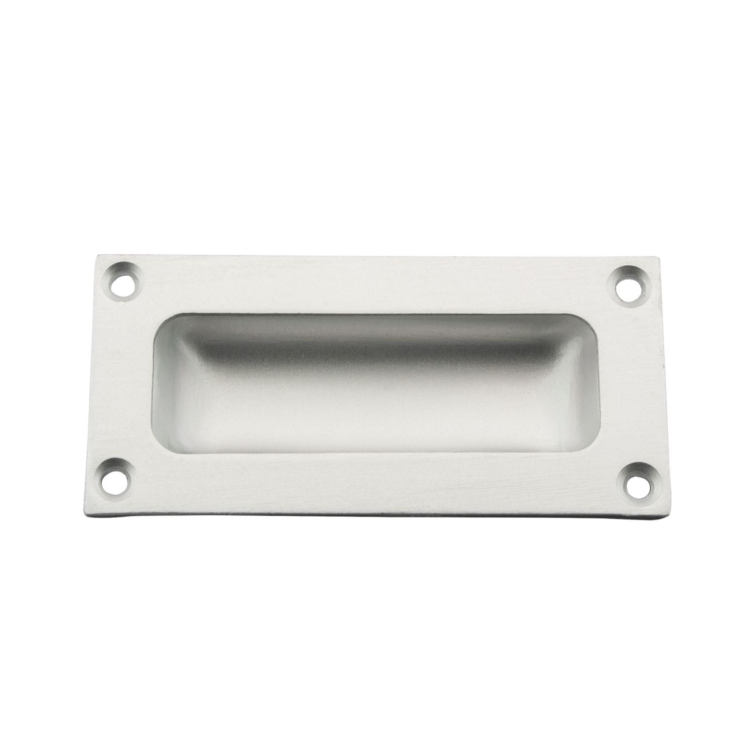 Essentials Flush Pull 89mm Satin Anodised Aluminium (1120P)