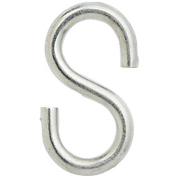 Diall S-Hooks Zinc-Plated 30 x 3mm 6 Pack