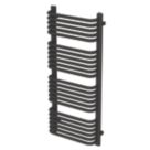 Flomasta U-Shape 1140mm x 500mm 2184BTU Black Vertical Designer Radiator