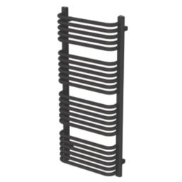 Flomasta U-Shape 1140mm x 500mm 2184BTU Black Vertical Designer Radiator