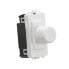 Knightsbridge  2-Way LED Grid Dimmer Switch White