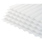 Radmat Building Materials  Corrugated PVC Roof Sheet Clear 2750mm x 0.8mm x 762mm 5 Pack