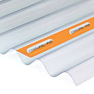 Corrapol AC704 Corrugated PVC Roof Sheet Clear 2500 x 950mm
