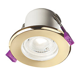Knightsbridge CFR Fixed  Fire Rated LED Downlight Brass 5W 570lm
