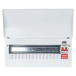 Lewden PRO 17-Module 14-Way Part-Populated  Main Switch Consumer Unit