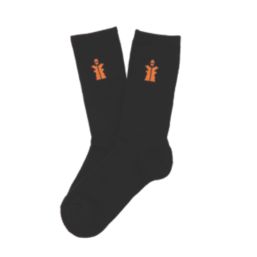 Scruffs Worker Reinforced Toe & Heel Socks Black 7-9.5 5 Pack