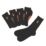 Scruffs Worker Reinforced Toe & Heel Socks Black 7-9.5 5 Pack