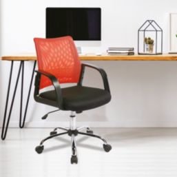 Nautilus Designs Calypso Medium Back Task/Operator Chair Orange