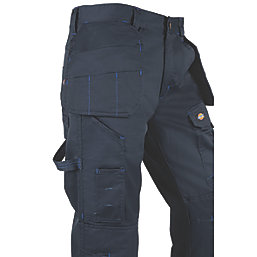 Dickies Redhawk Pro Trousers Navy Blue 40" W 30" L