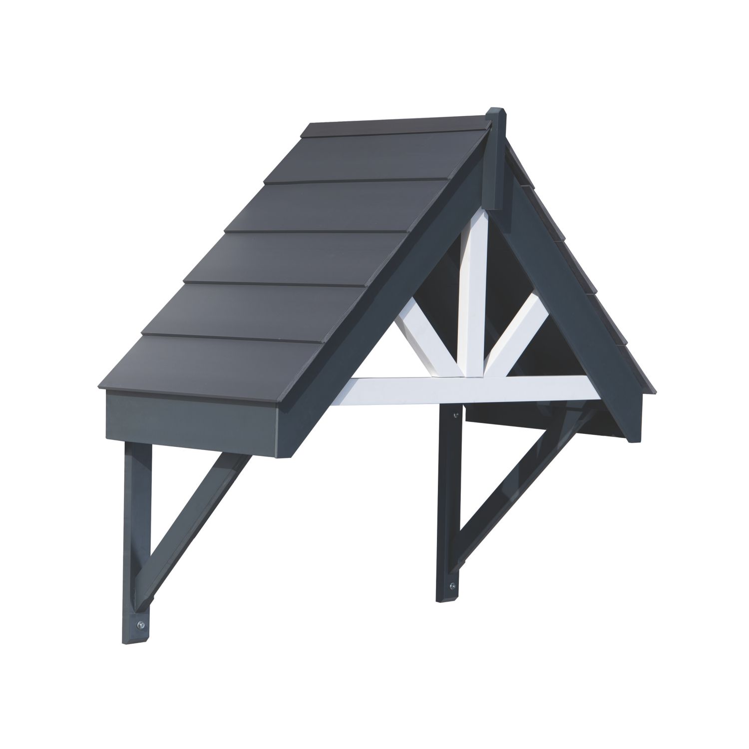 Greenhurst Deluxe Door Canopy Grey 1320mm x 630mm x 1260mm (112RT)