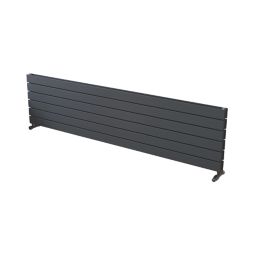 Ximax Oceanus 445mm x 1800mm 4679BTU Anthracite Horizontal Designer Radiator