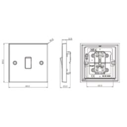 Knightsbridge  10AX 1-Gang Intermediate Switch Antique Brass