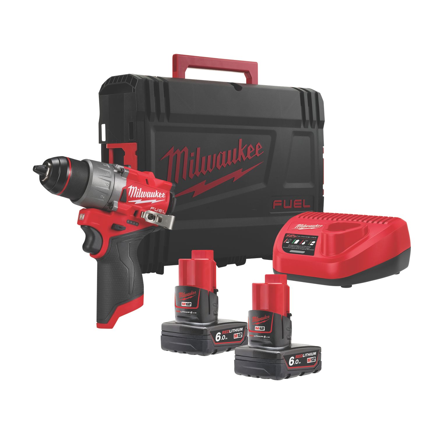 Milwaukee M12FDD2-602X 12V 2 x 6.0Ah Li-Ion RedLithium Brushless Cordless Drill Driver (112VT)