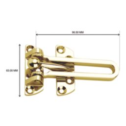 Smith & Locke Door Guard 103mm Polished Brass