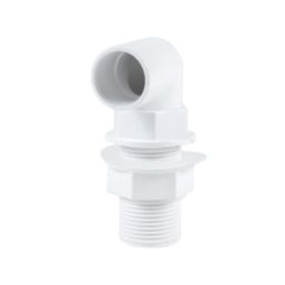 FloPlast Bent Tank Connectors White 21.5mm 5 Pack