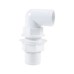 FloPlast Bent Tank Connectors White 21.5mm 5 Pack