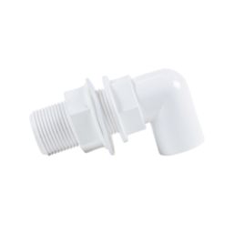 FloPlast Bent Tank Connectors White 21.5mm 5 Pack