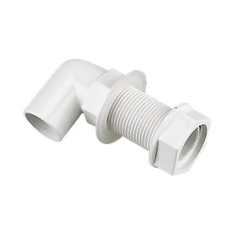 FloPlast Bent Tank Connector White 21.5mm 5 Pack