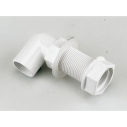 FloPlast Bent Tank Connectors White 21.5mm 5 Pack