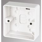 MK Logic Plus 1-Gang Surface Pattress  Back Box 30mm