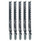 Bosch  T144D Wood Jigsaw Blades 100mm 5 Pack