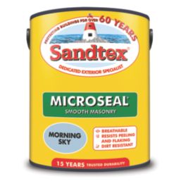 Sandtex 5Ltr Ultra Smooth Morning Sky Masonry Paint