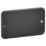 Knightsbridge  2-Gang Metal Clad Blanking Plate Black