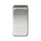 Knightsbridge 'FRIDGE/FREEZER' Switch Cover Brushed Chrome