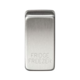Knightsbridge 'FRIDGE/FREEZER' Switch Cover Brushed Chrome