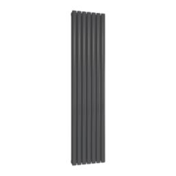 Reina Elips Double 1800mm x 420mm 4353BTU Anthracite Vertical Designer Radiator