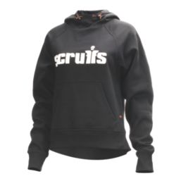 Scruffs Tamworth Logo Womens Hoodie Black Size 12