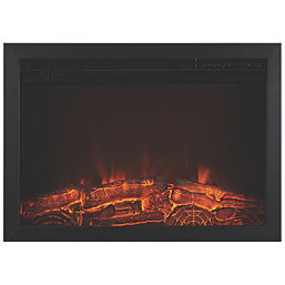 Focal Point Medford Black Remote Control Inset Electric Wall Fire 610mm x 205mm x 460mm