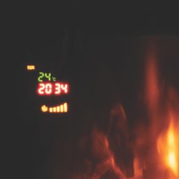 Focal Point Medford Black Remote Control Inset Electric Wall Fire 610mm x 205mm x 460mm