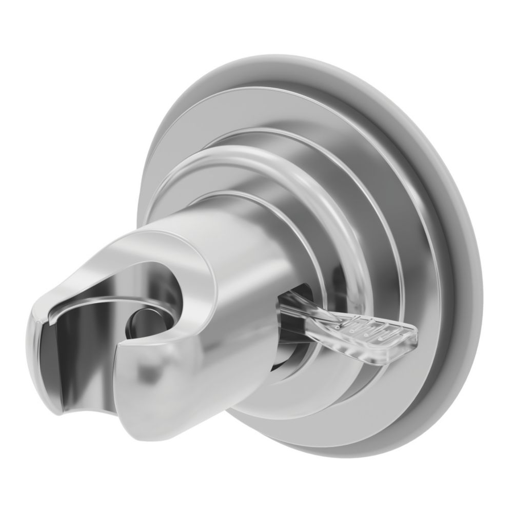 Swirl Shower Head Holder Chrome 80mm Screwfix