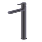 Genoa Matt Black 301mm Tall Lever Mono Basin Mixer Tap