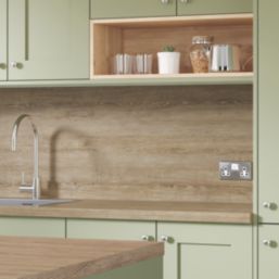 Wilsonart Options Plus Mondego Matt Brown Oak Effect Laminate Breakfast Bar 4100mm x 900mm x 38mm