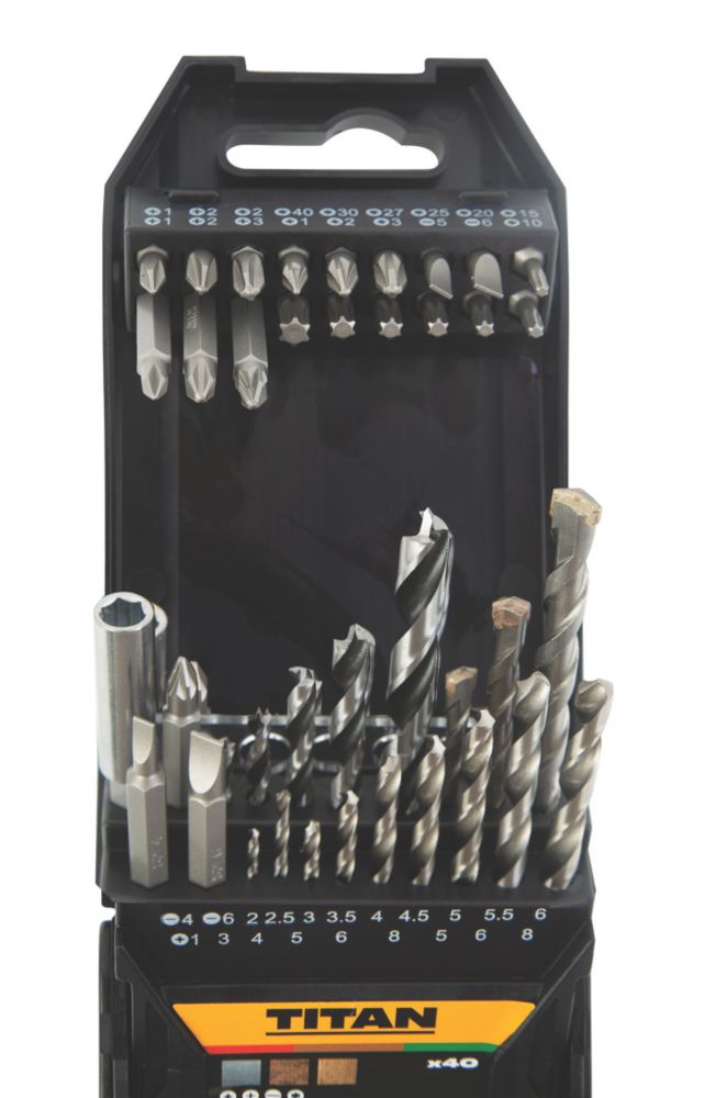 10-Piece Titanium Coated Screwdriver Bit Set - PH & PZ Sizes Included