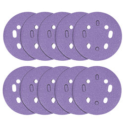 Trend  AB/125/180A 180 Grit 8-Hole Punched Multi-Material Sanding Discs 125mm 10 Pack
