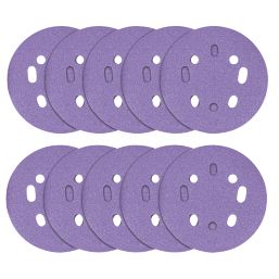 Trend  AB/125/180A 180 Grit 8-Hole Punched Multi-Material Sanding Discs 125mm 10 Pack