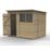 Forest Beckwood 7' 6" x 6' (Nominal) Pent Shiplap Timber Shed with Base