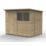 Forest Beckwood 7' 6" x 6' (Nominal) Pent Shiplap Timber Shed with Base