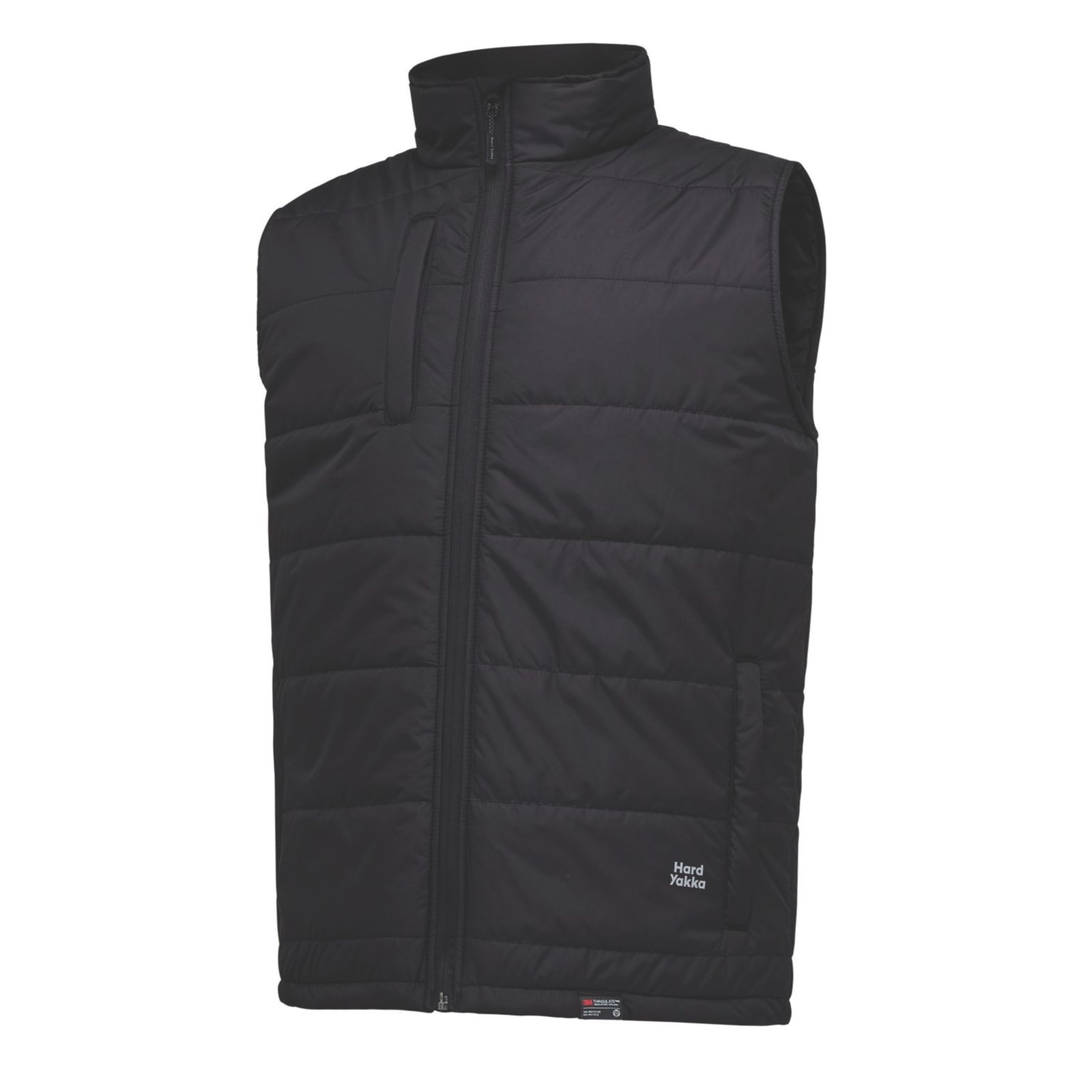Hard Yakka Puffa 2.0 Body Warmer Black 2X Large 44" Chest (113RV)