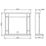 Be Modern Cheshire Stove Surround White 1220mm x 1050mm