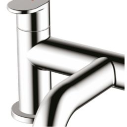 Hansgrohe Vernis Blend Chrome 123mm Deck Mounted Lever 2 Tap Holes Bath Mixer Tap