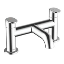 Hansgrohe Vernis Blend Chrome 123mm Deck Mounted Lever 2 Tap Holes Bath Mixer Tap
