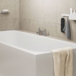 Hansgrohe Vernis Blend Chrome 123mm Deck Mounted Lever 2 Tap Holes Bath Mixer Tap