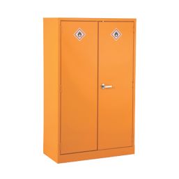 Barton  2-Shelf Hazardous Substance Cabinet Yellow 915mm x 457mm x 1524mm