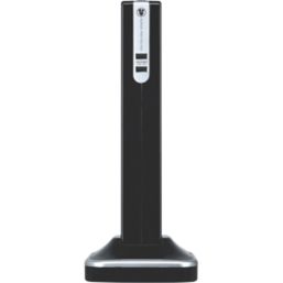 Masterplug 13A 8-Gang Switched Surge-Protected Extension Lead + 3.1A 2-Outlet Type A USB Charger Gloss Black 2m