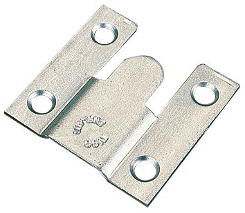 Flush Mounts Zinc-Plated 35mm x 37mm x 3.75mm 10 Pack - Screwfix