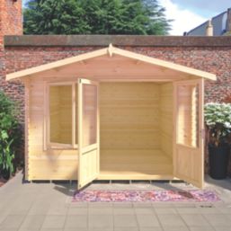 Shire Berryfield 11' x 10' (Nominal) Apex Timber Log Cabin